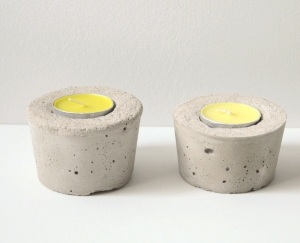 bougeoirs béton - concrete candle holder - etvoilaatelier.com