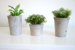 Pot de fleurs en béton G&M : Concrete flower vase pot - etvoilaatelier